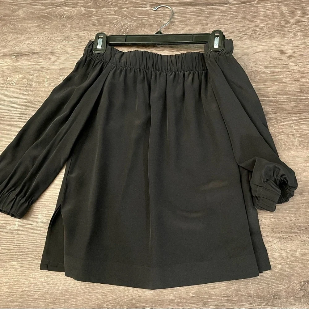 Aritzia Silk Off-the-Shoulder Top XXS - Picture 2 of 3